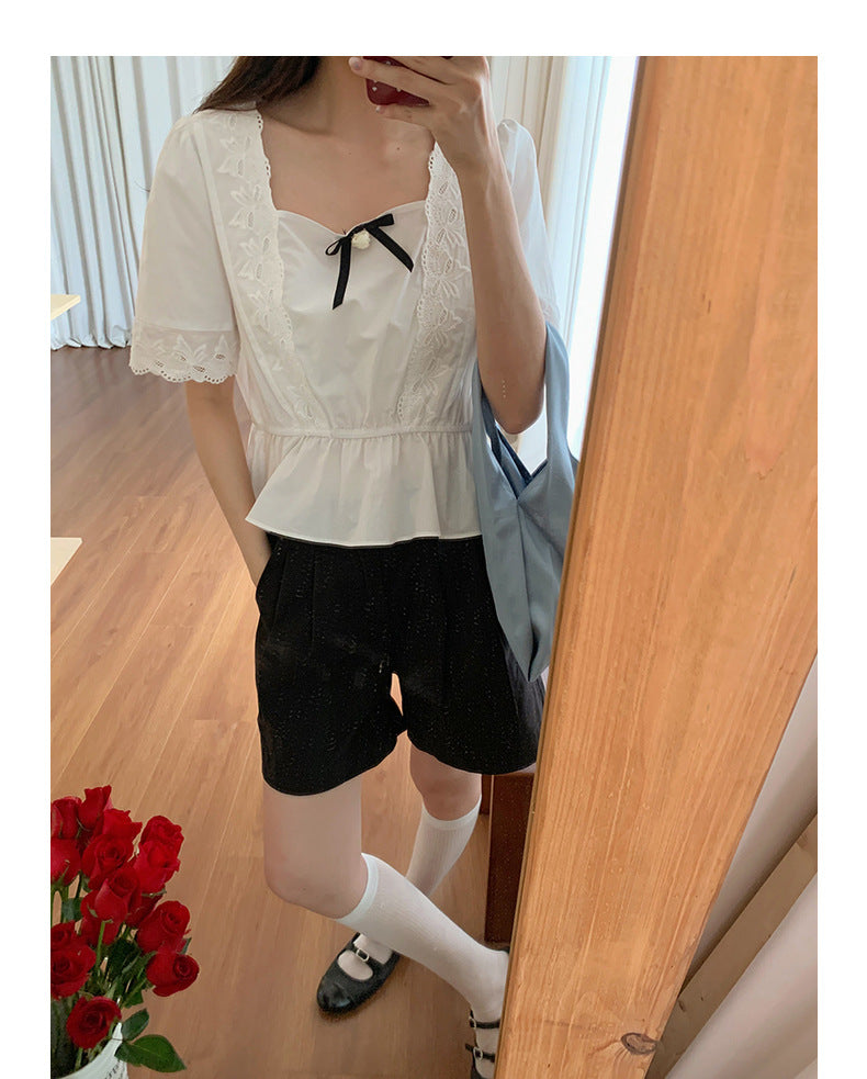 Korean-style A-line Shorts High-Waisted Casual Suit Pants - Masion Chérie