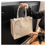 Large Capacity Straw Bag Shoulder Tote Bag - Masion Chérie