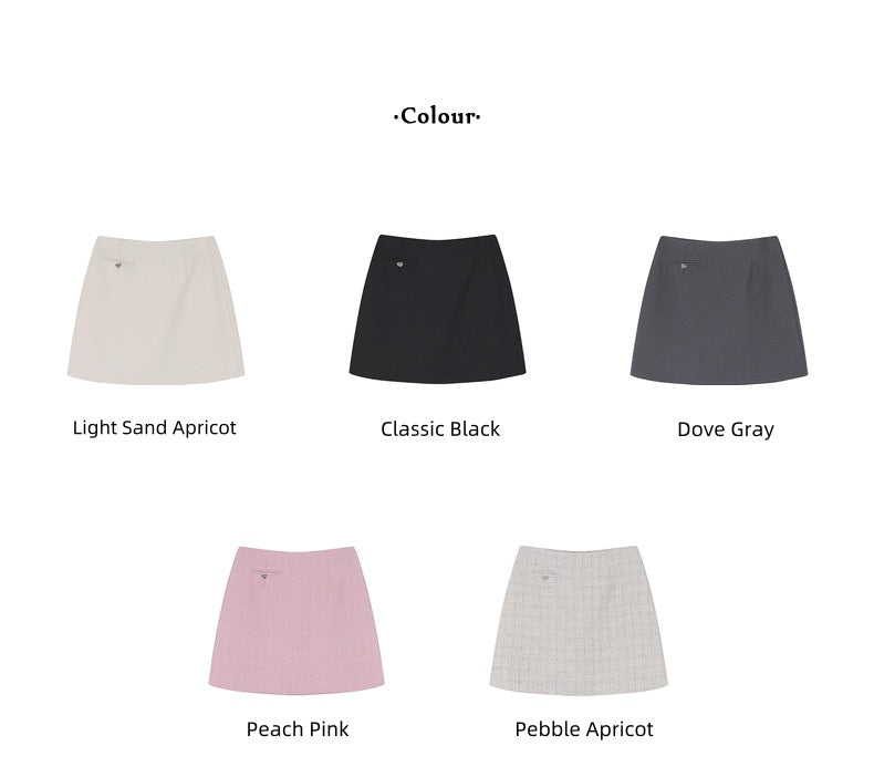 Korean-Style Hip-wrap Mini Skirt - Masion Chérie