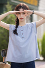 Chic Button-Down Sleeveless Blouse - Masion Chérie