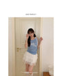 Korean-Style Knitted Tank Top Sleeveless Top - Masion Chérie