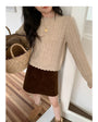 Vintage Knit Sweater Women Winter Inner Top - Masion Chérie