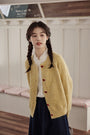 Cozy Heart Button Soft Knit Cardigan