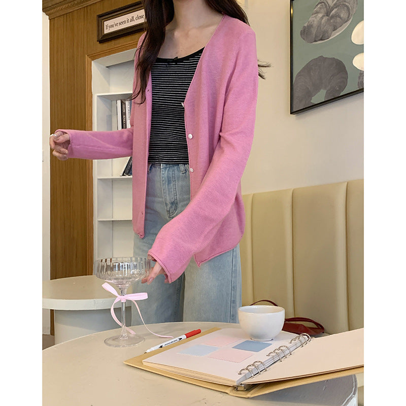 Rainbow Mochi 9-Color Cardigan - Masion Chérie