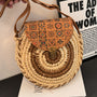 Contemporary Chic Round Crossbody Straw Bag - Masion Chérie