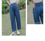 Vintage High-Waisted Loose Denim Pants - Masion Chérie