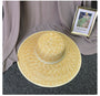 Vintage Large Brim Straw Hat - Masion Chérie