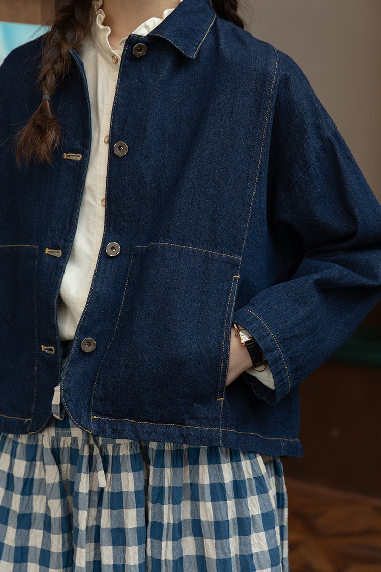 Vintage Indigo Denim Jacket