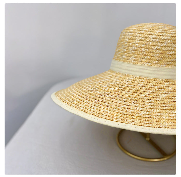 Vintage Large Brim Straw Hat - Masion Chérie