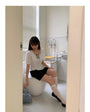 Korean-style A-line Shorts High-Waisted Casual Suit Pants - Masion Chérie