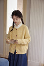 Cozy Heart Button Soft Knit Cardigan