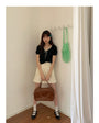 Korean-style A-line Shorts High-Waisted Casual Suit Pants - Masion Chérie