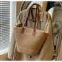 Large Capacity Straw Woven Tote Bag - Masion Chérie