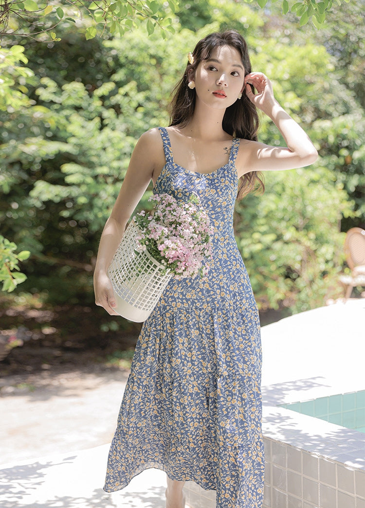 Summer Garden Floral Print Sundress - Masion Chérie