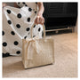 Large Capacity Straw Bag Shoulder Tote Bag - Masion Chérie