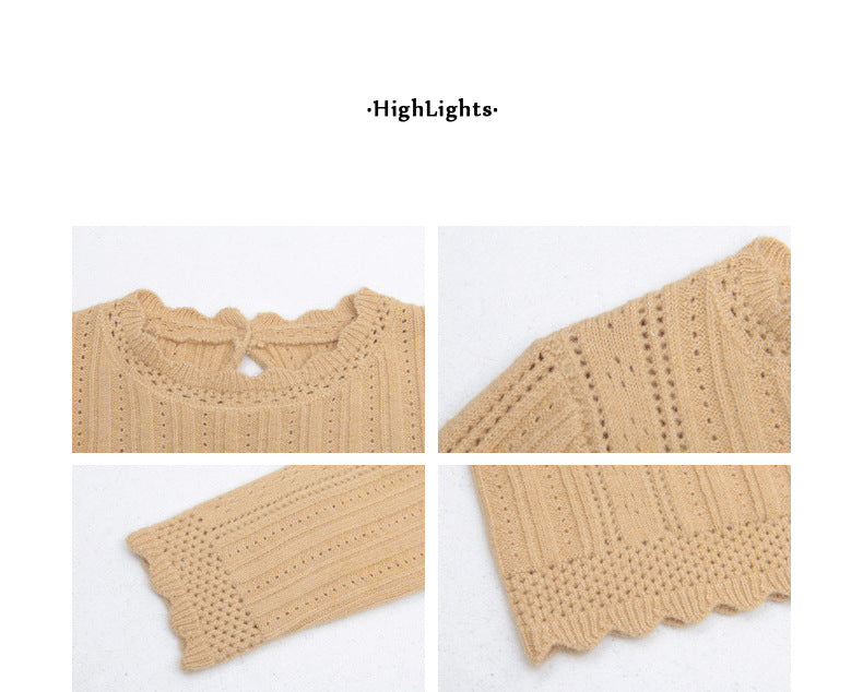 Vintage Knit Sweater Women Winter Inner Top - Masion Chérie