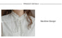 Classic White Tie Neck Pintuck Blouse