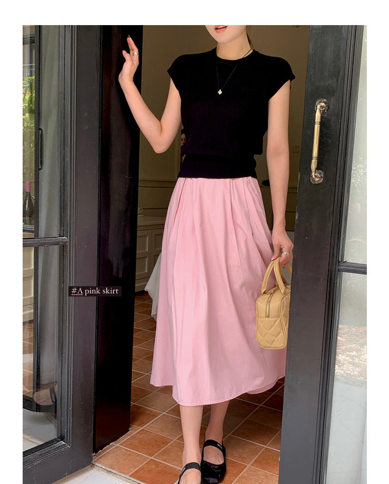 Modal High-Waist Umbrella skirt - Masion Chérie