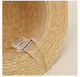 Flat Top Small-brimmed Straw Hat - Masion Chérie