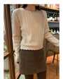 Vintage Knit Sweater Women Winter Inner Top - Masion Chérie