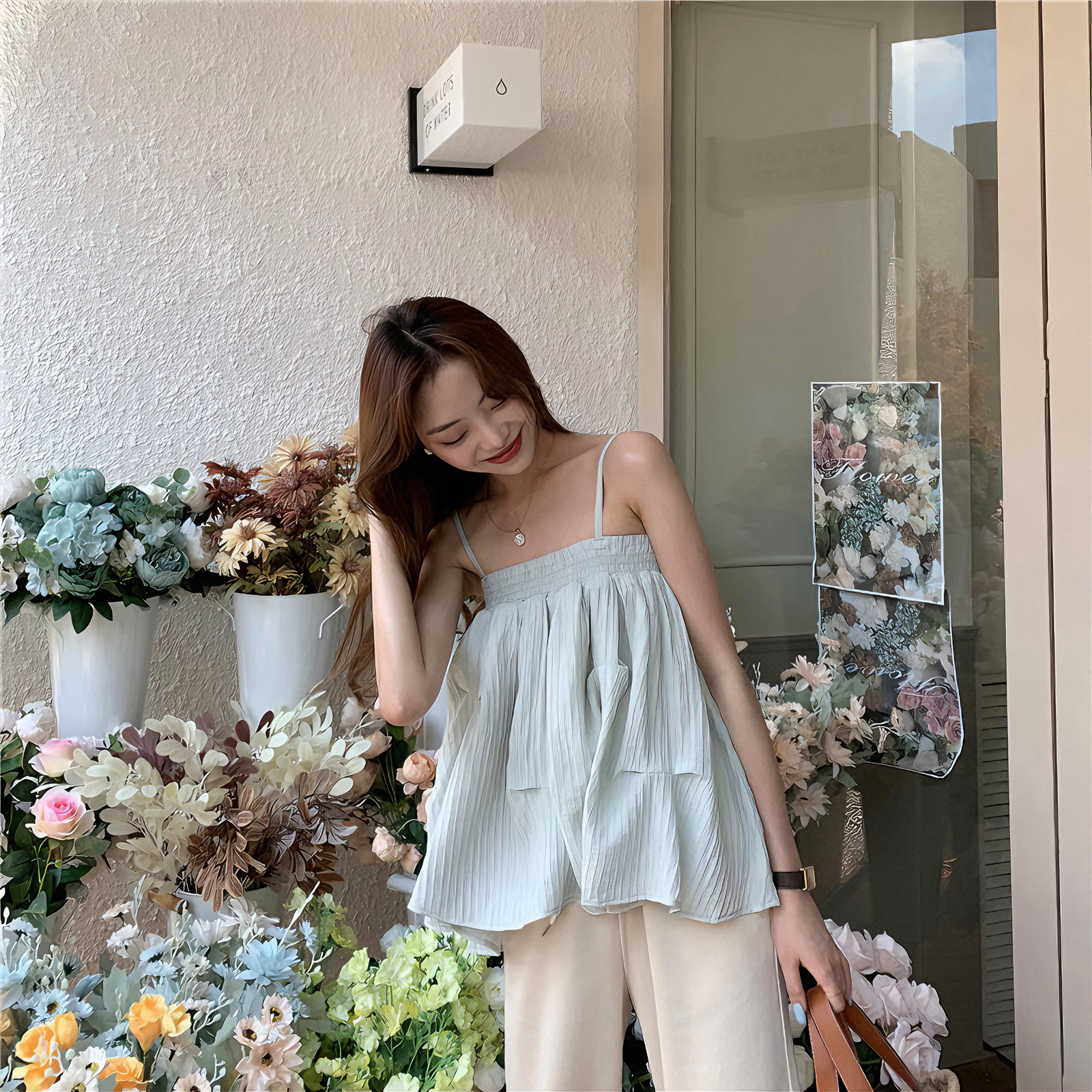 Chic Summer Sleeveless Ruffled Camisole Top - Masion Chérie