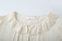 Vintage Lace Ruffle Collar Ivory Blouse